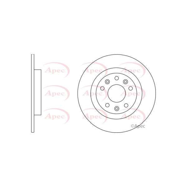 APEC BRAKE DISC (REAR) (SINGLE) image