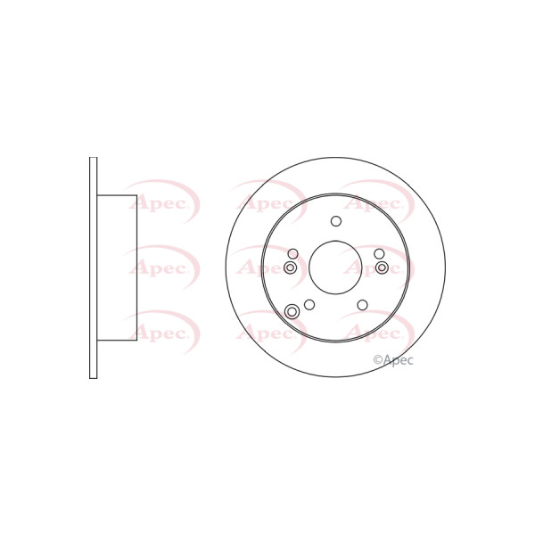 APEC BRAKE DISC (REAR) (SINGLE) image