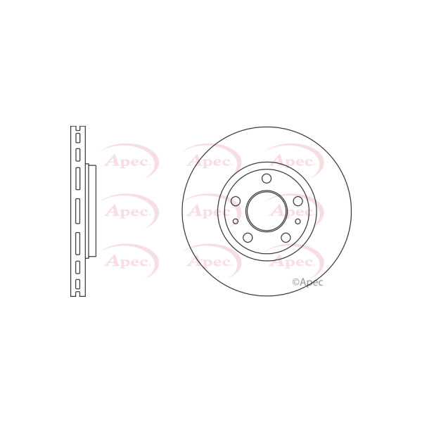 APEC BRAKE DISC (FRONT) (SINGLE) image
