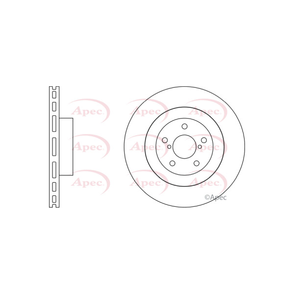 APEC BRAKE DISC (FRONT) (SINGLE) image