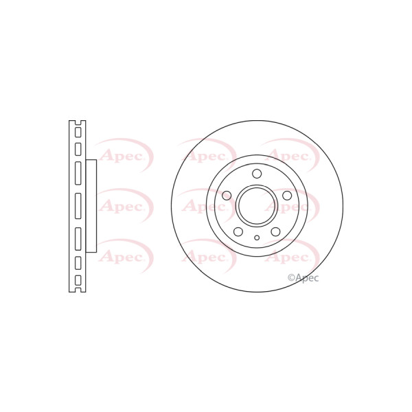 APEC BRAKE DISC (FRONT) (SINGLE) image