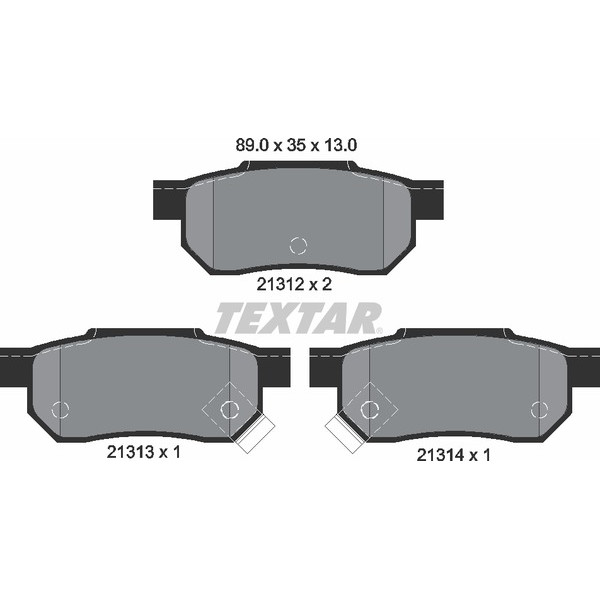 TEXTAR PC BRAKE PADS image