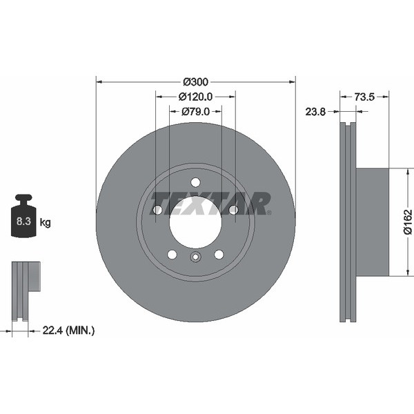 TEXTAR PC BRAKE DISCS image
