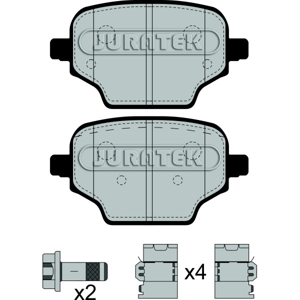 PAD (REAR) - CITROEN PEUGEOT TOYOTA VAUXHALL image