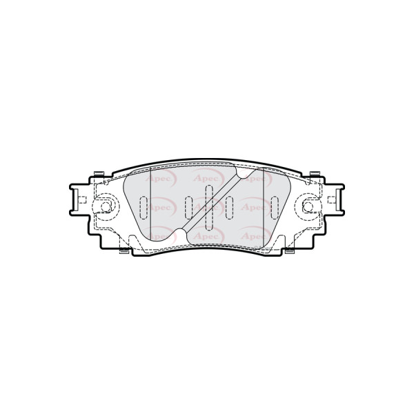 APEC BRAKE PADS (REAR) (R90) image