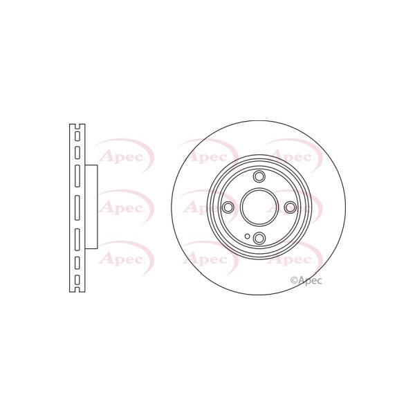 APEC BRAKE DISC (FRONT) (SINGLE) image
