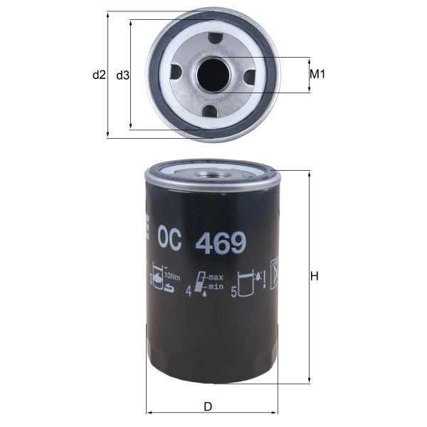 OIL FILTER - SPIN ON image