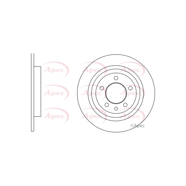 APEC BRAKE DISC (REAR) (SINGLE) image