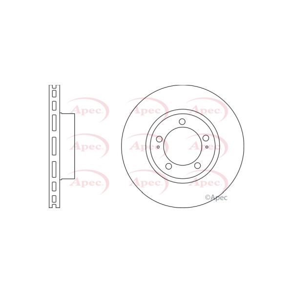 APEC BRAKE DISC (FRONT) (SINGLE) image