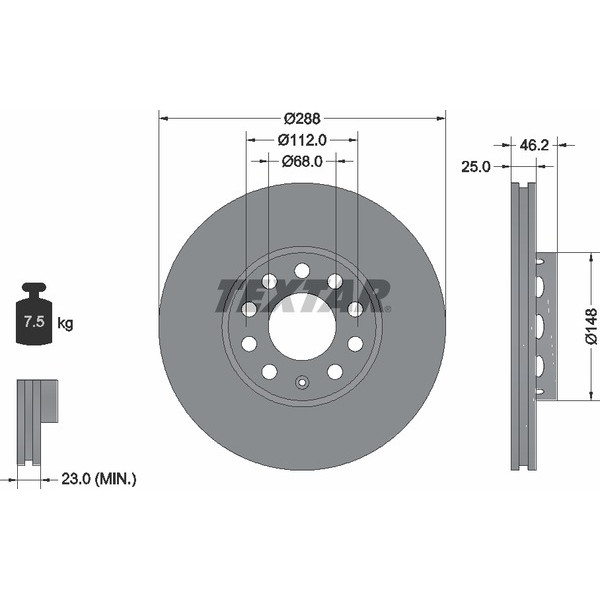 TEXTAR PC BRAKE DISCS image