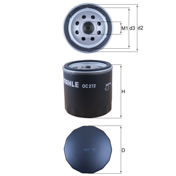 OIL FILTER - SPIN ON image