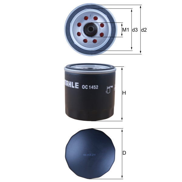 OIL FILTER - SPIN ON image