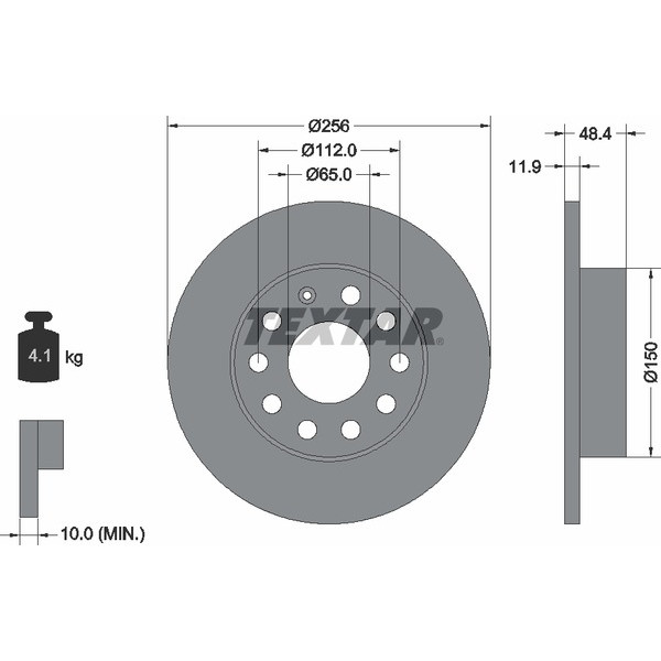 TEXTAR PC BRAKE DISCS image