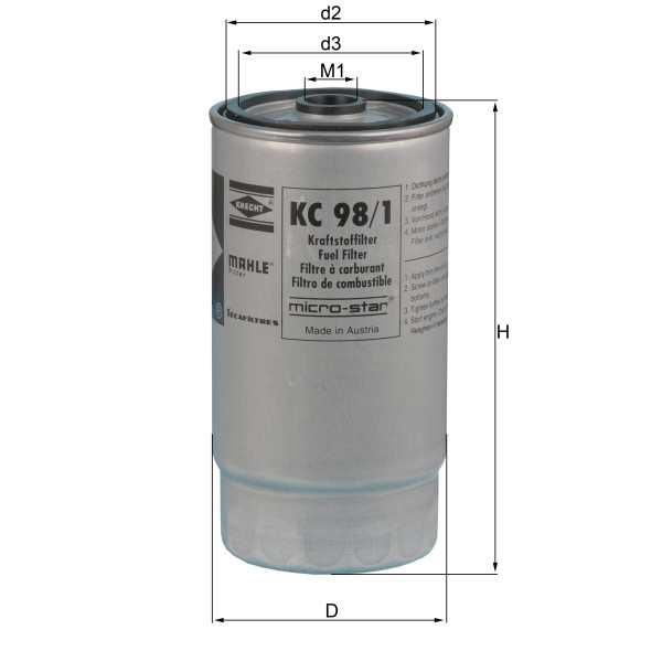 FUEL FILTER - SPIN ON image