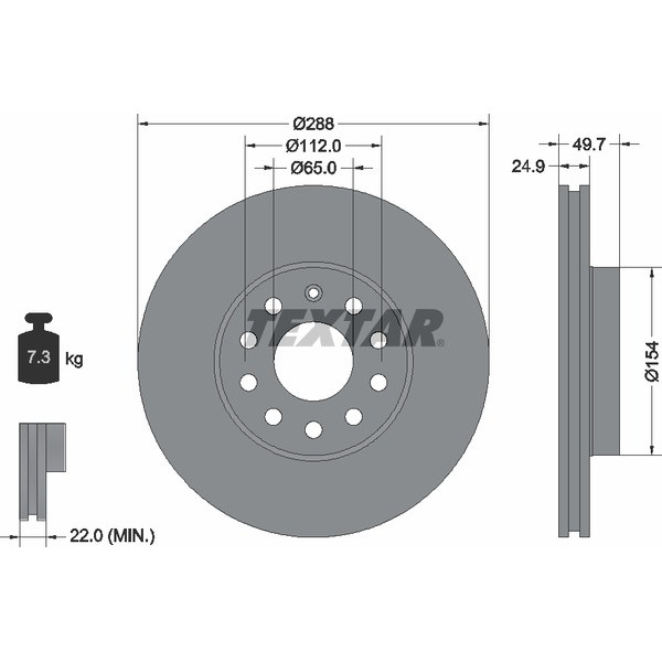 TEXTAR PC BRAKE DISCS image