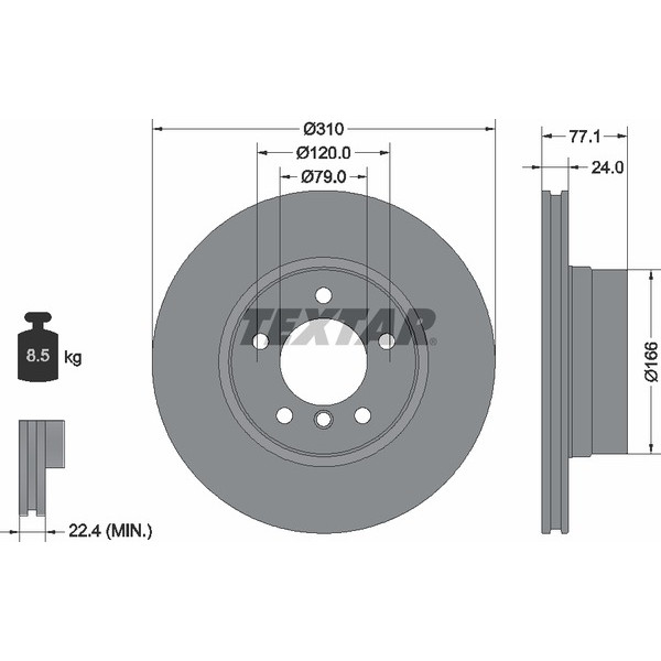 TEXTAR PC BRAKE DISCS image