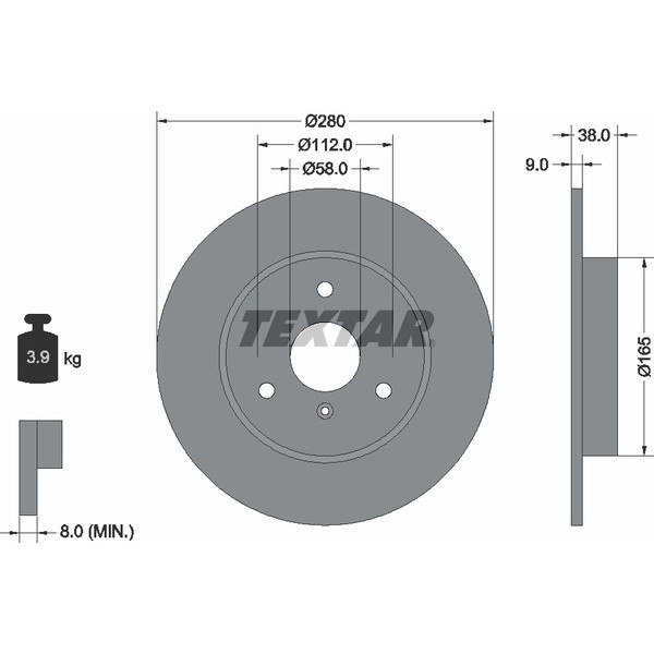TEXTAR PC BRAKE DISCS image