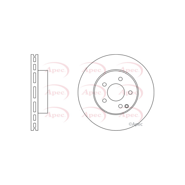 APEC BRAKE DISC (FRONT) (SINGLE) image