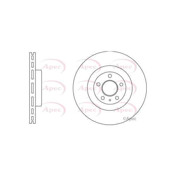 APEC BRAKE DISC (FRONT) (SINGLE) image