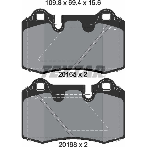 TEXTAR PC BRAKE PADS image