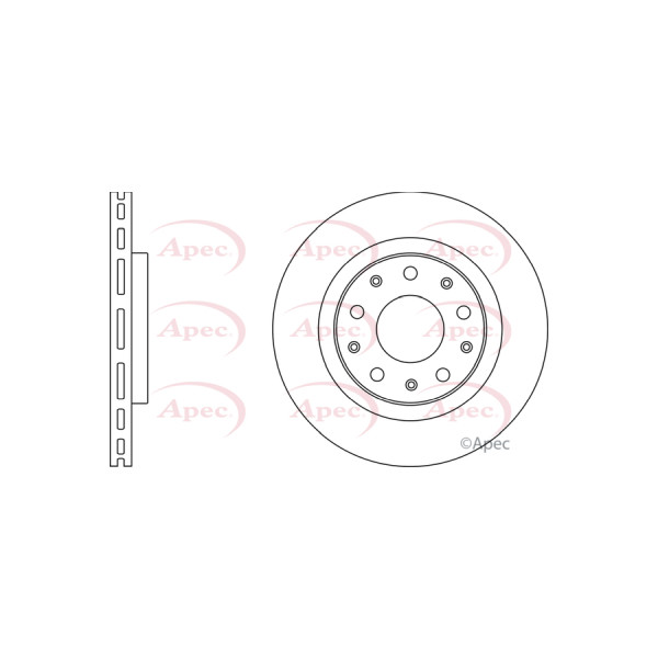 APEC BRAKE DISC (FRONT) (SINGLE) image