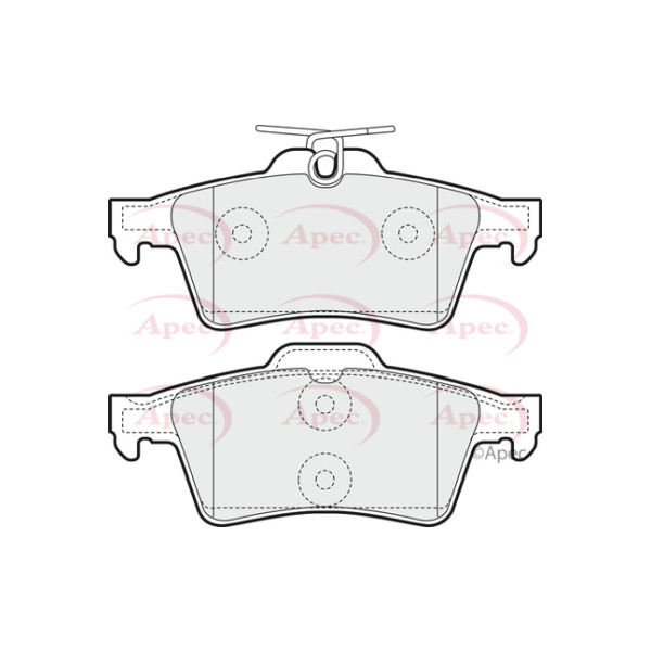 APEC BRAKE PADS (REAR) (R90) image