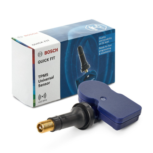 TPMS SNAP IN RUBBER VALVE (BLACK) image