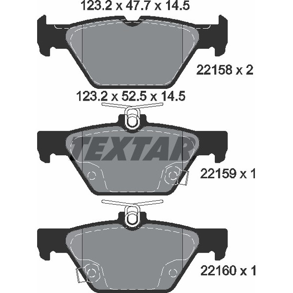 TEXTAR PC BRAKE PADS image