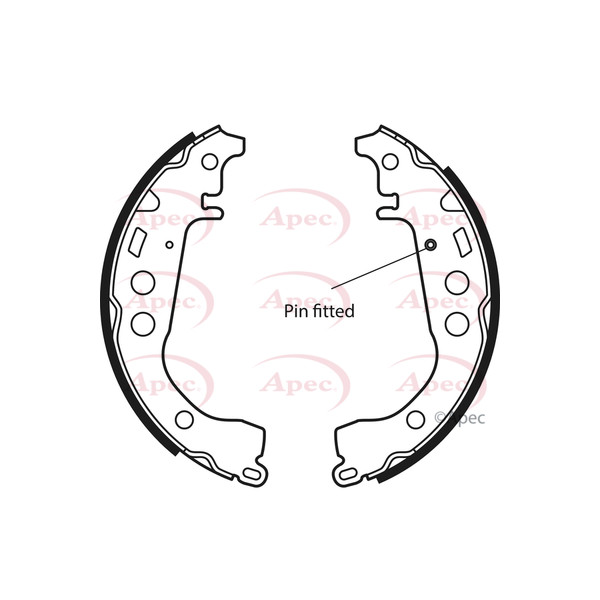 APEC BRAKE SHOES REAR image