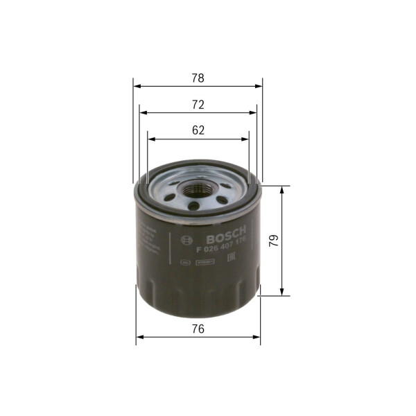 CAR OIL FILTER P7176 image