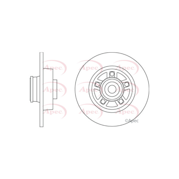 APEC BRAKE DISC (REAR) (SINGLE) image