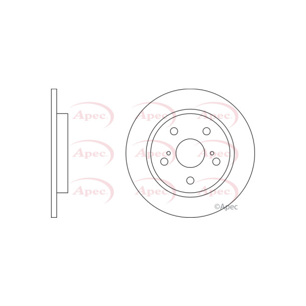 APEC BRAKE DISC (REAR) (SINGLE) image