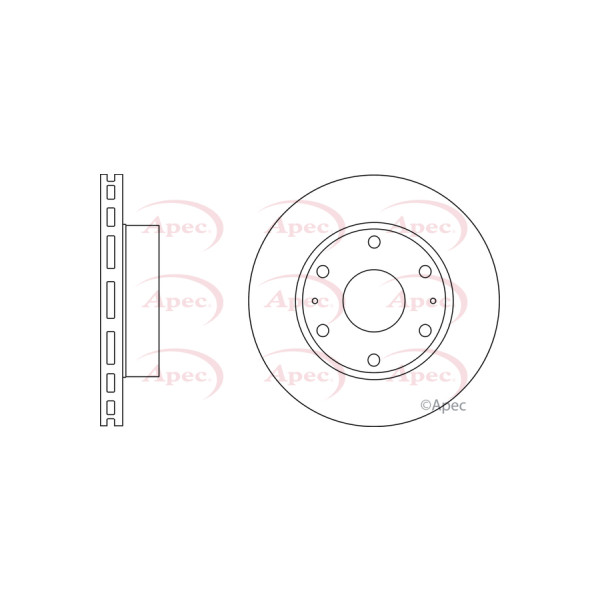 APEC BRAKE DISC (FRONT) (SINGLE) image