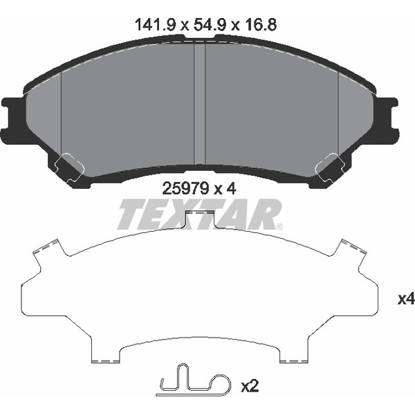 TEXTAR PC BRAKE PADS image