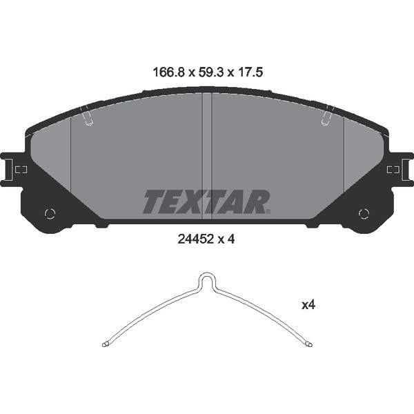 TEXTAR PC BRAKE PADS image