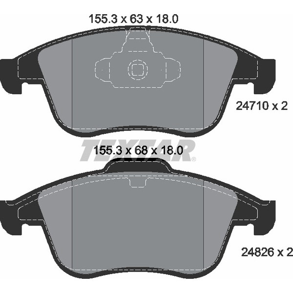TEXTAR PC BRAKE PADS image